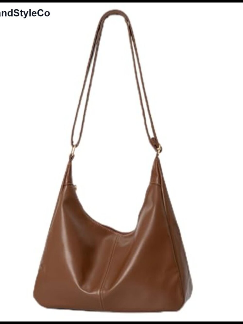 Women's Slouchy Hobo Tote PU Leather Foldable Crossbody Shoulder Bag